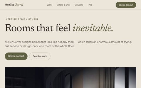 Atelier Sorrel concept site