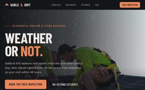Gable & Grit concept site